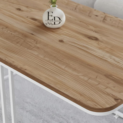 Table basse ronde BERLIN verre trempé pieds bois naturel