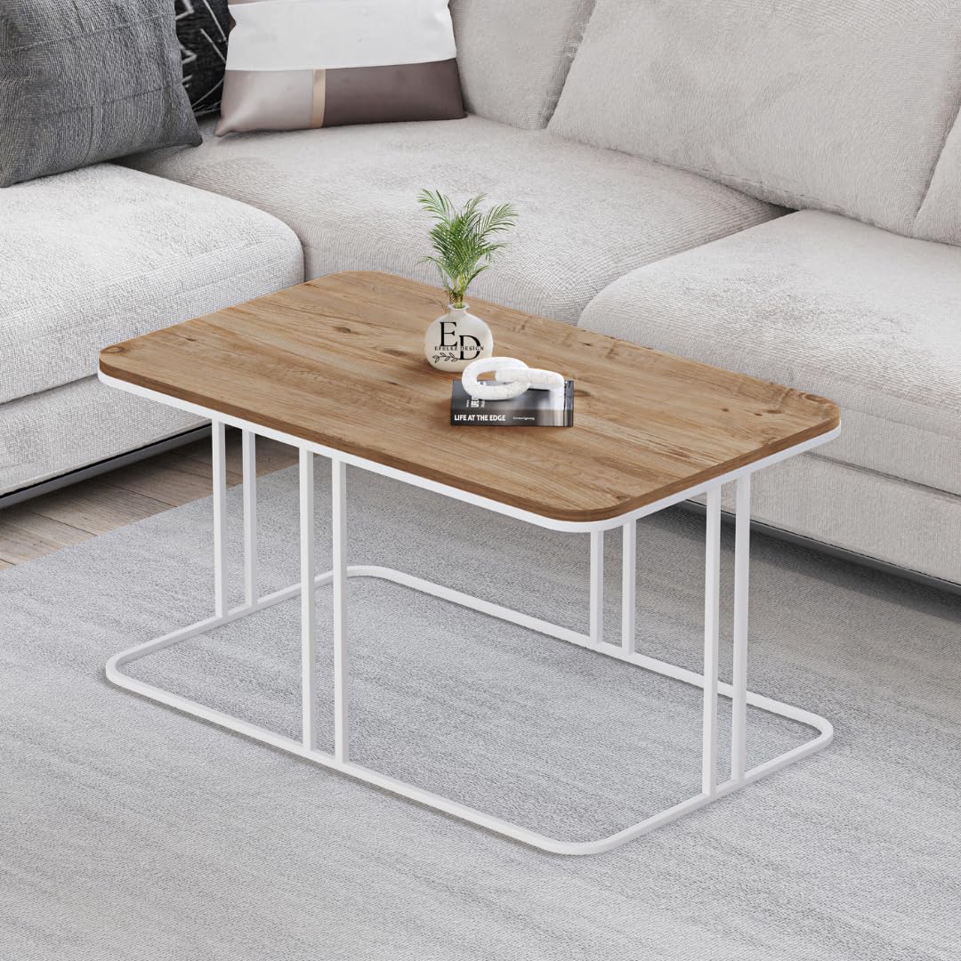 Table basse ronde BERLIN verre trempé pieds bois naturel